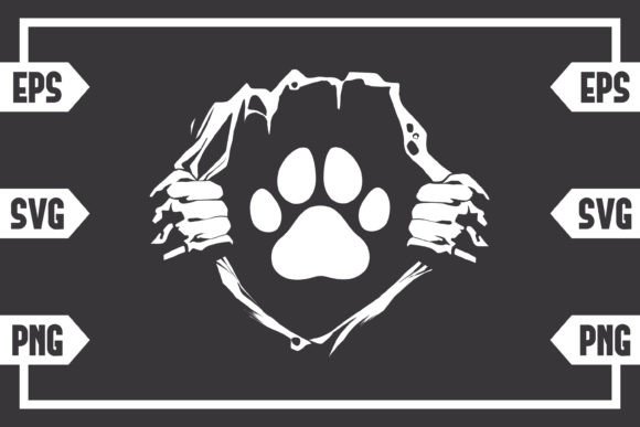Chest Rip Off Dog Paw