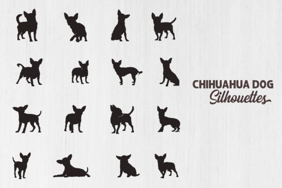 Chihuahua Dog Silhouettes, Chihuahua Dog