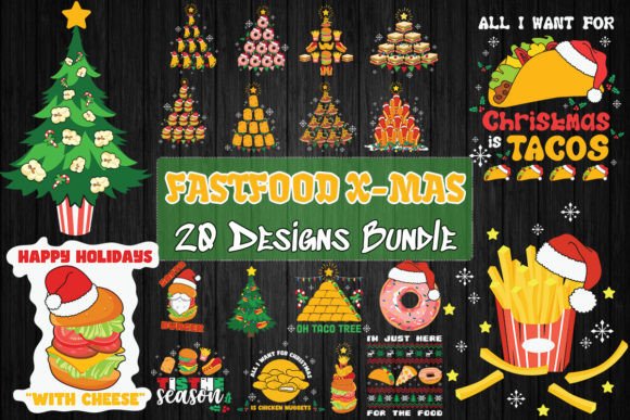Christmas Fastfood Bundle SVG