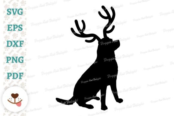 Christmas Labrador Dog Reindeer Antlers