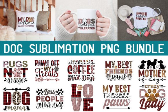 Dog Sublimation PNG Bundle