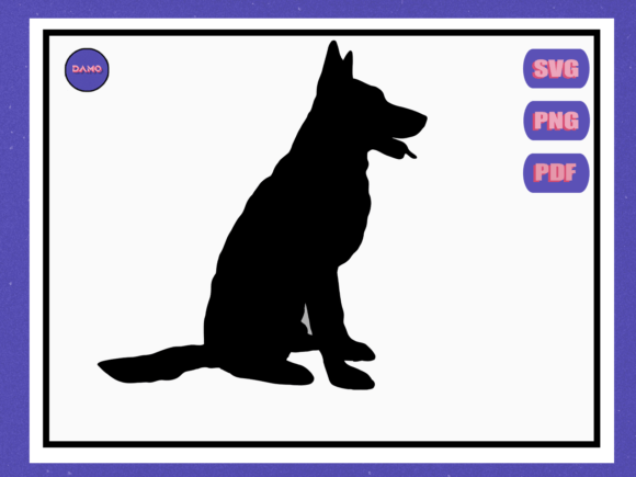 German Shepherd Dog Silhouette