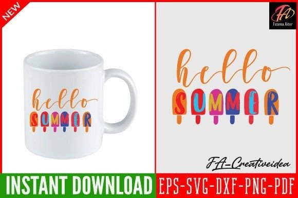Hello Summer SVG Design