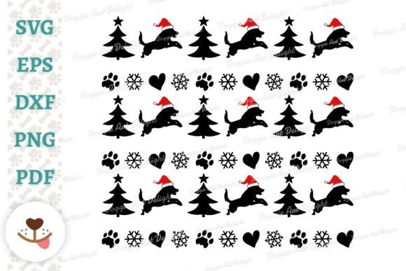 Malinois Dog Christmas Pattern Ornament