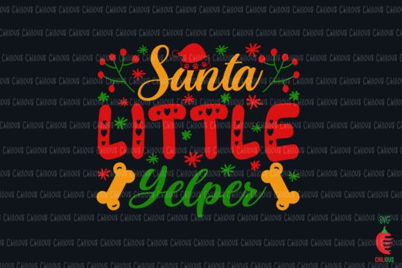 Santa Little Yelper Dog Christmas