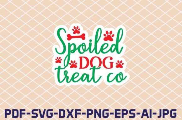 Spoiled Dog Treat Co Stickers Design