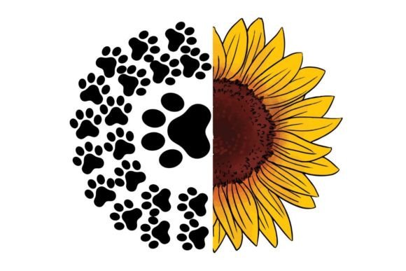 Sunflower Dog PNG