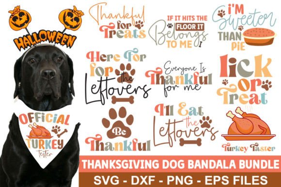 Thanksgiving Dog Bandana Bundle