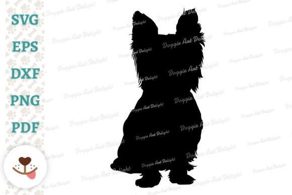 Yorkie, Yorkshire Terrier Dog Silhouette